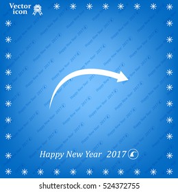 arrow indicates the direction. icon. vector design