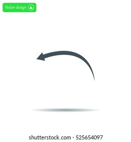 arrow indicates the direction. icon. vector design