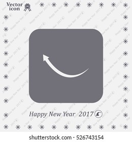 arrow indicates the direction. icon. vector design