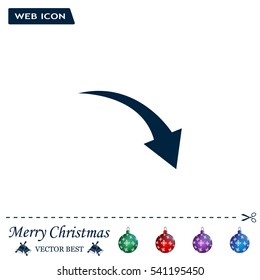 arrow indicates the direction. icon. vector design