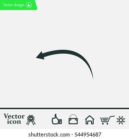 arrow indicates the direction. icon. vector design