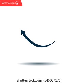 arrow indicates the direction. icon. vector design