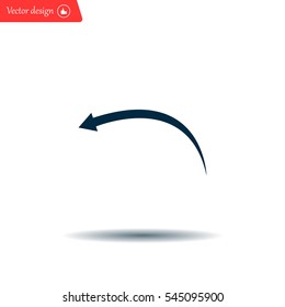 arrow indicates the direction. icon. vector design