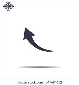 arrow indicates the direction. icon. vector design