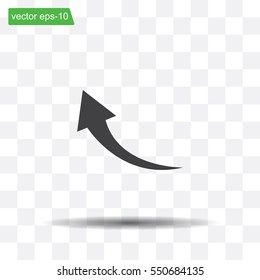 arrow indicates the direction. icon. vector design