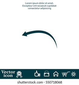 arrow indicates the direction. icon. vector design