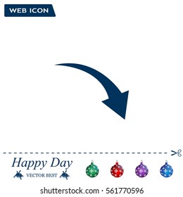 arrow indicates the direction. icon. vector design