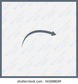 arrow indicates the direction. icon. vector design