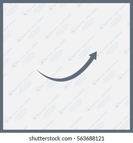 arrow indicates the direction. icon. vector design