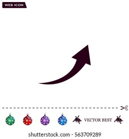 arrow indicates the direction. icon. vector design
