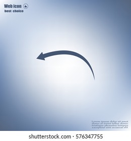 arrow indicates the direction. icon. vector design