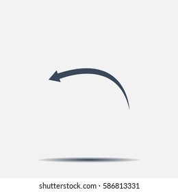 arrow indicates the direction. icon. vector design