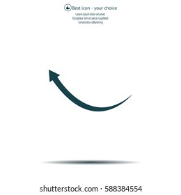 arrow indicates the direction. icon. vector design