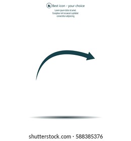 arrow indicates the direction. icon. vector design