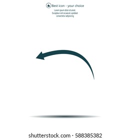 arrow indicates the direction. icon. vector design