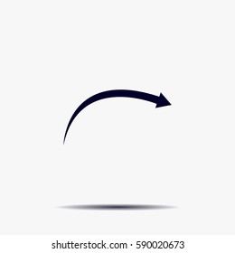 arrow indicates the direction. icon. vector design