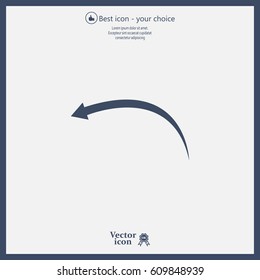 arrow indicates the direction. icon. vector design