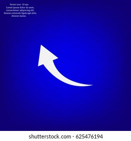 arrow indicates the direction. icon. vector design