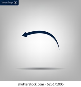 arrow indicates the direction. icon. vector design