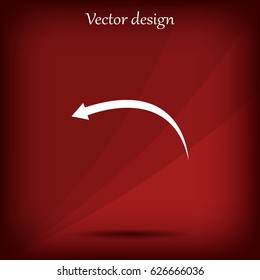 arrow indicates the direction. icon. vector design