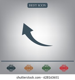 arrow indicates the direction. icon. vector design