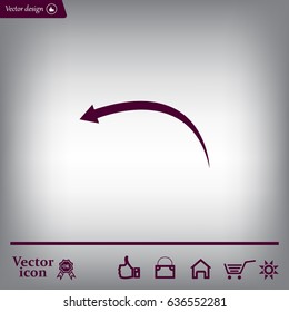 arrow indicates the direction. icon. vector design
