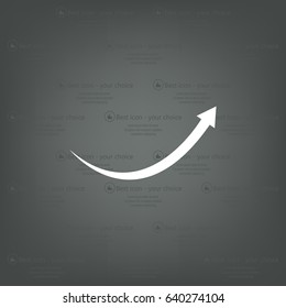 arrow indicates the direction. icon. vector design
