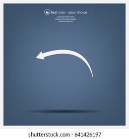 arrow indicates the direction. icon. vector design