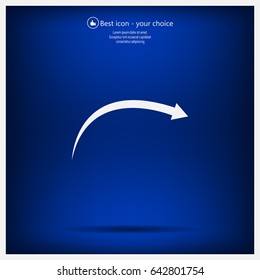 arrow indicates the direction. icon. vector design