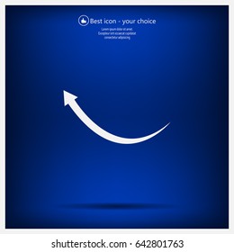 arrow indicates the direction. icon. vector design