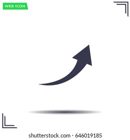 arrow indicates the direction. icon. vector design
