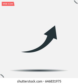 arrow indicates the direction. icon. vector design