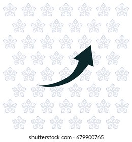 arrow indicates the direction. icon. vector design