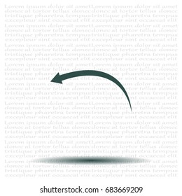 arrow indicates the direction. icon. vector design