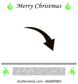 arrow indicates the direction. icon. vector design