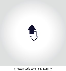Arrow indicates the direction Vector Icon.