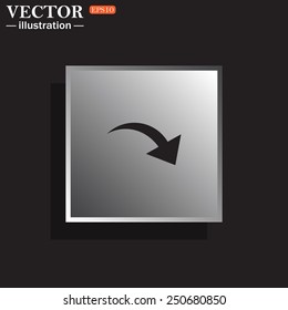 arrow indicates the direction, vector illustration, EPS 10