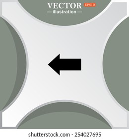 arrow indicates the direction, vector illustration, EPS 10