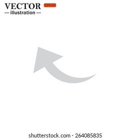 arrow indicates the direction, vector illustration, EPS 10
