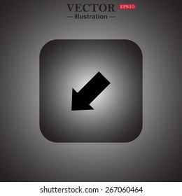  arrow indicates the direction, web icon. vector design