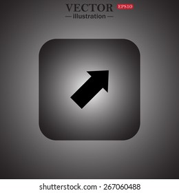 arrow indicates the direction, web icon. vector design