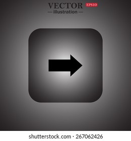 arrow indicates the direction, web icon. vector design