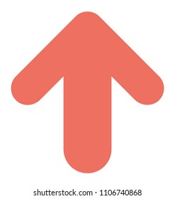 
An arrow indicating upward direction, up arrow 
