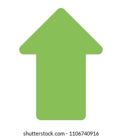 
An arrow indicating upward direction, up arrow 
