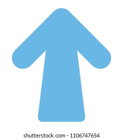 
An arrow indicating upward direction, up arrow 
