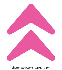 
An arrow indicating upward direction, up arrow 

