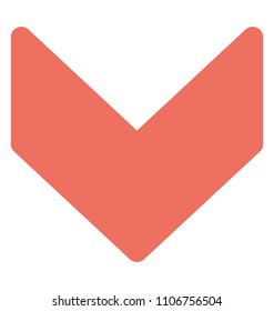 
An arrow indicating upward direction, scroll down arrow 
