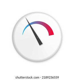 Arrow indicator of cold and hot condition, vector illustration.
