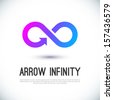 infinity symbol arrow