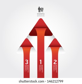 arrow infographic design  / can be used for infographics   / graphic or website layout vector